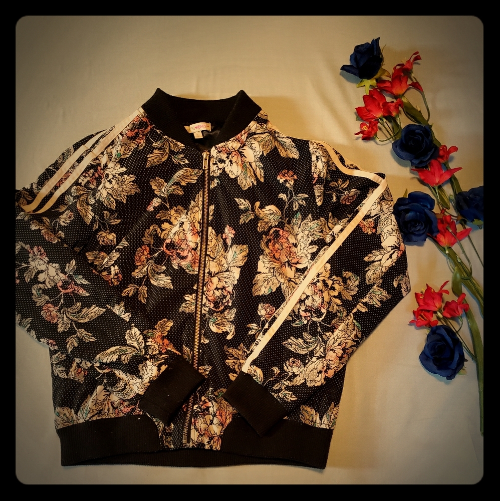 Inspired Hearts Sporty Floral designed jacket